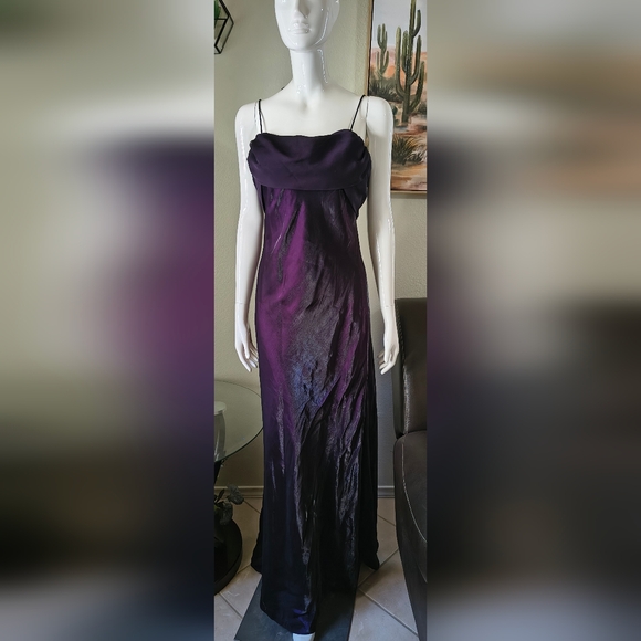 Betsy & Adam Dresses & Skirts - Betsy & Adam 90s dark purple maxi dress, often featured in vintage formal